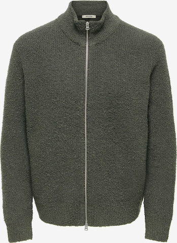 Vestes en maille 'DALE ' Only & Sons en vert : devant