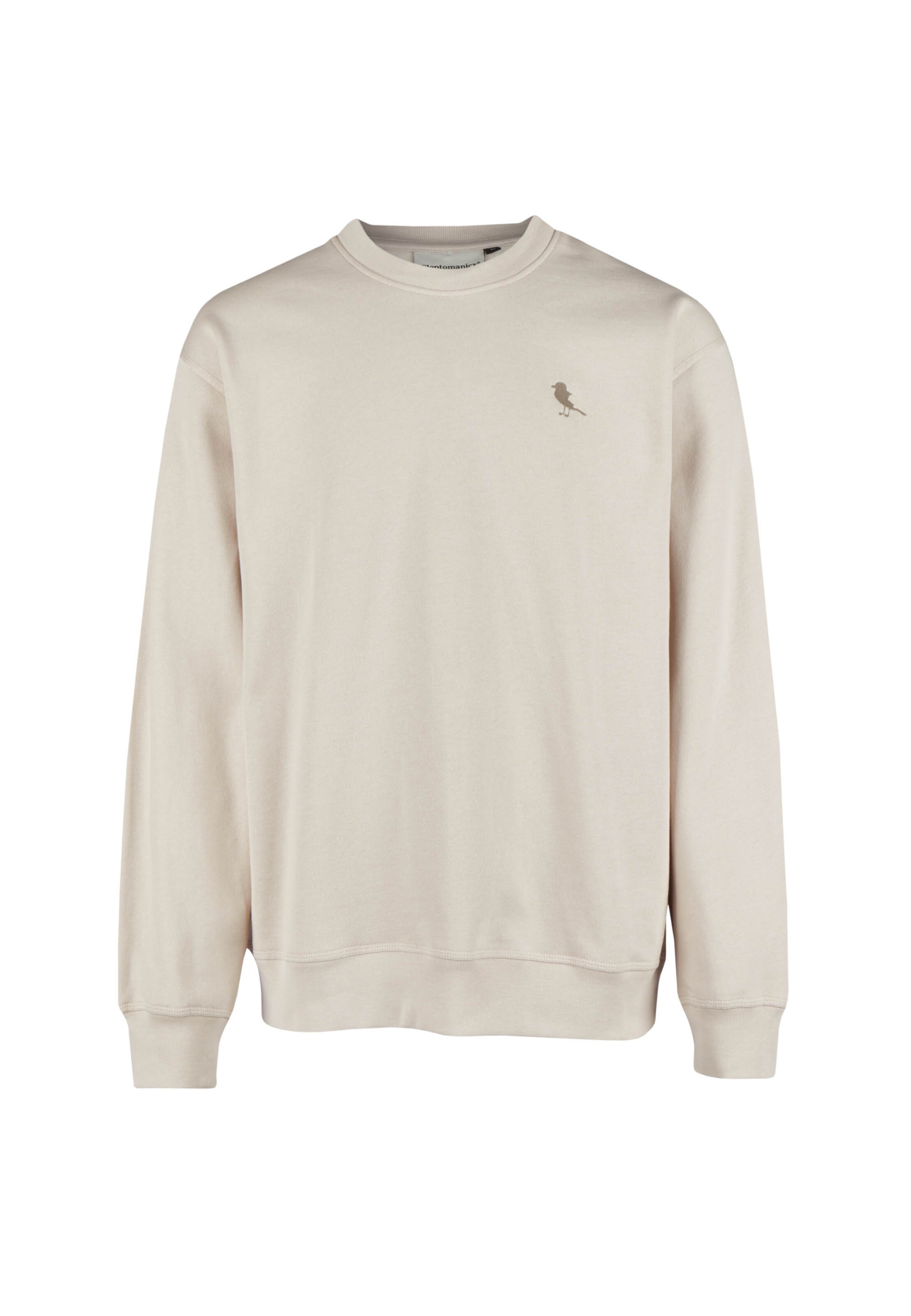 Cleptomanicx Sweatshirt 'Embro Gull Mono' in Beige: Vorderseite