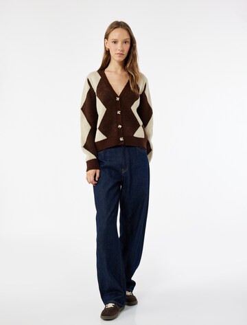 Koton Knit cardigan in Brown: front