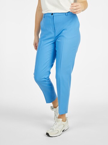 Lovely Sisters Regular Pleated Pants 'Harvey' in Blue: front