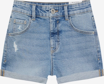 Pull&Bear Regular Jeans in Blue: front