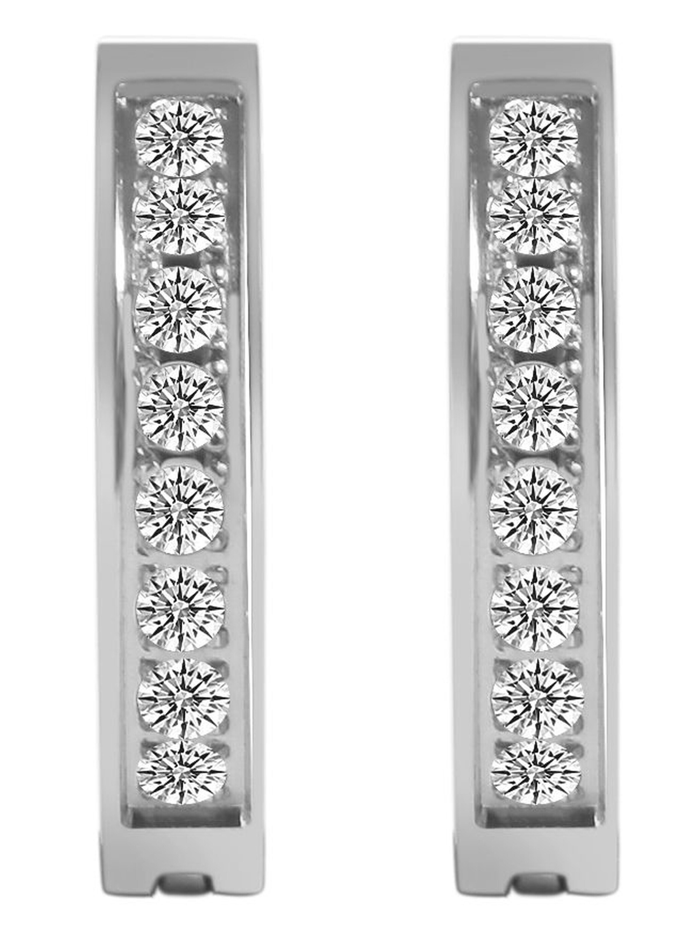 Akzent Earrings 'Finda, hautverträglich' in Silver: front