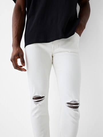 Bershka Skinny Jeans in Weiß