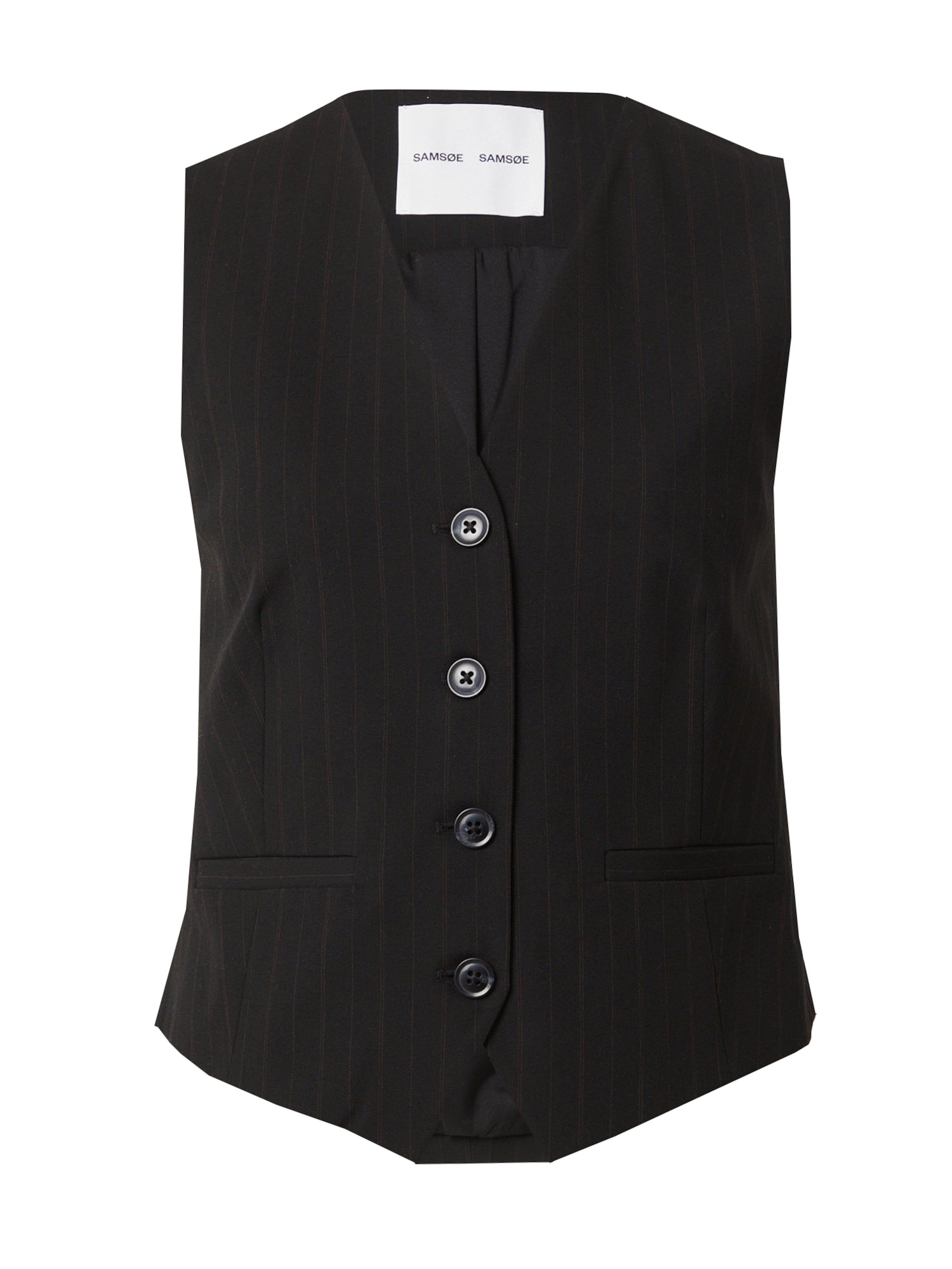 Samsøe Samsøe Jakkesætsvest 'Saramona' i sort: forside