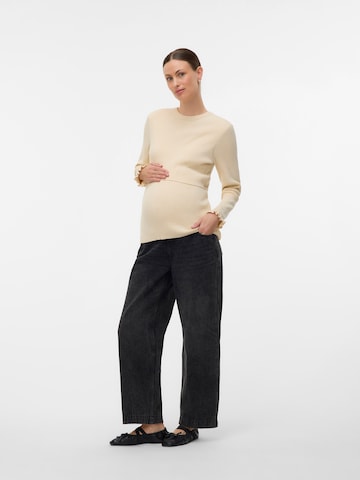 MAMALICIOUS Tričko 'MLLESLIE JUNE' – béžová