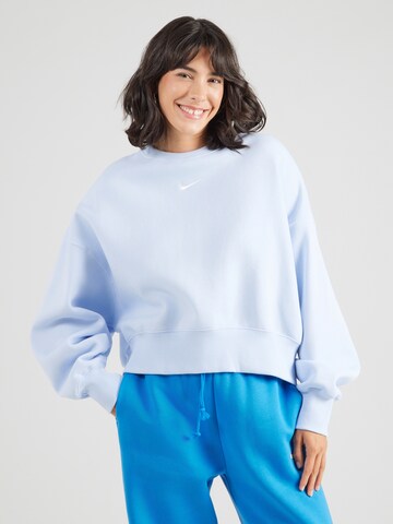 Nike Sportswear Sweatshirt 'Phoenix Fleece' in Blauw: voorkant
