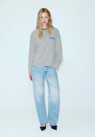 Tricou 'RAYAS 1' de la Pull&Bear pe gri