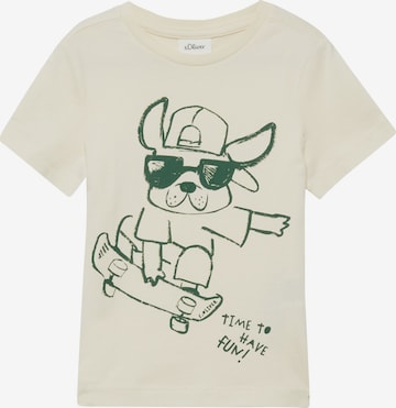 T-Shirt s.Oliver en beige : devant
