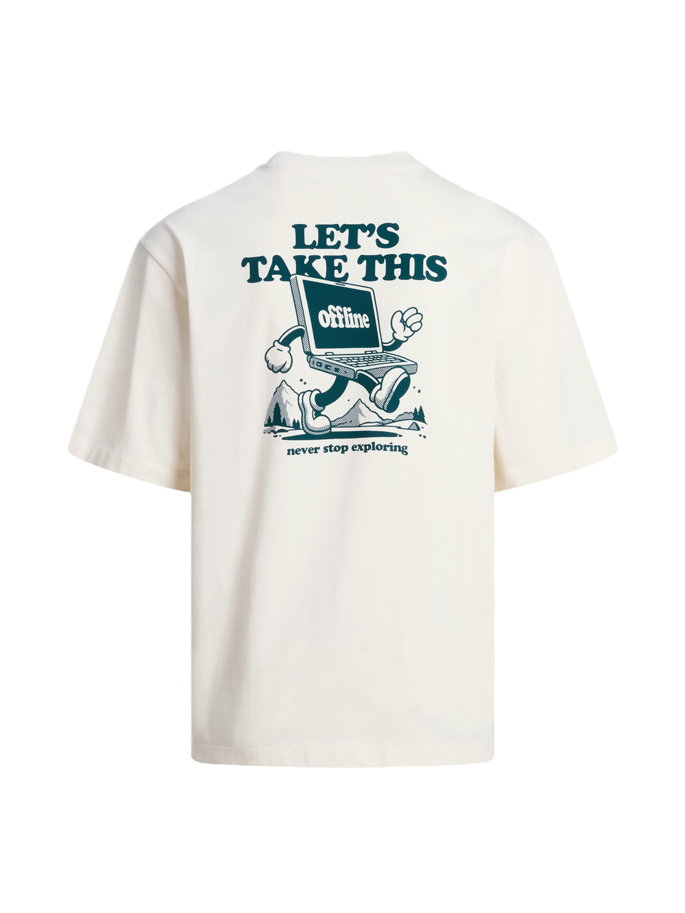 THE NORTH FACE Shirt 'M EXPLORE SS TEE OVERSIZED' in White