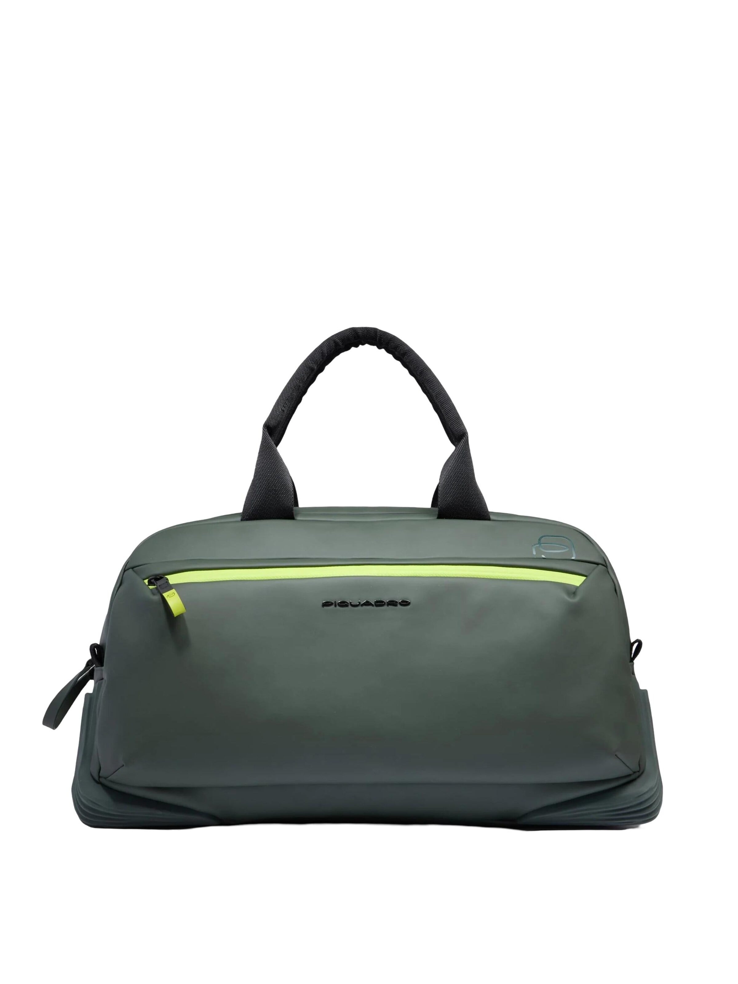 Piquadro - Bolsa de fin de semana en verde: frente