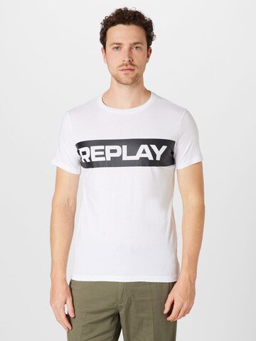 REPLAY T-Shirt in Weiß: predná strana