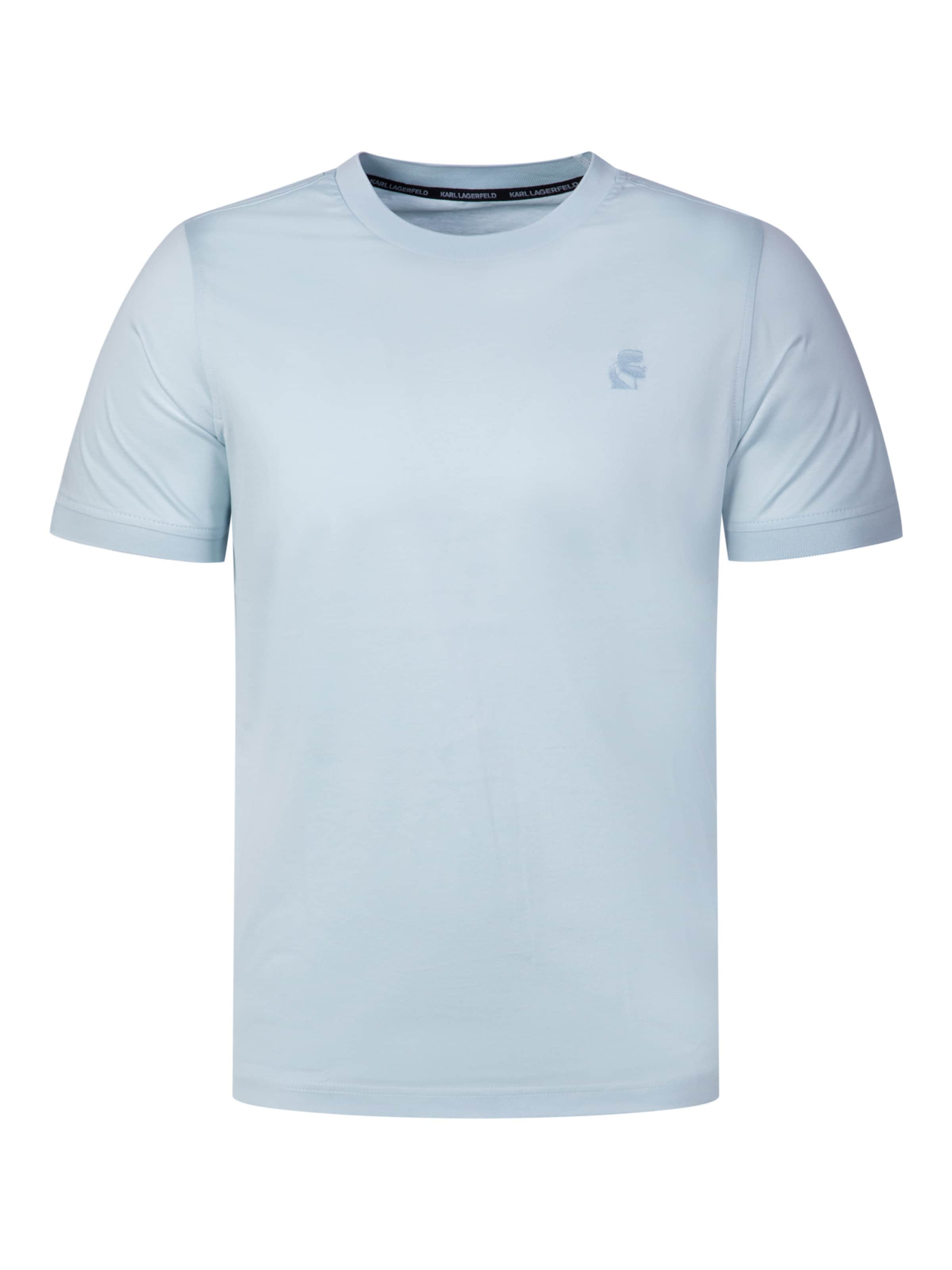 Karl Lagerfeld - Camiseta funcional en azul: frente