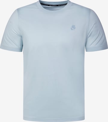 Karl Lagerfeld - Camiseta funcional en azul: frente