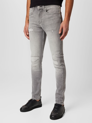 Calvin Klein Jeans Skinny Jeans in Grijs: voorkant
