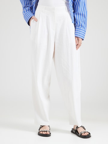 TOPSHOP Barrel Veckad byxa 'BINA' i grå: framsida