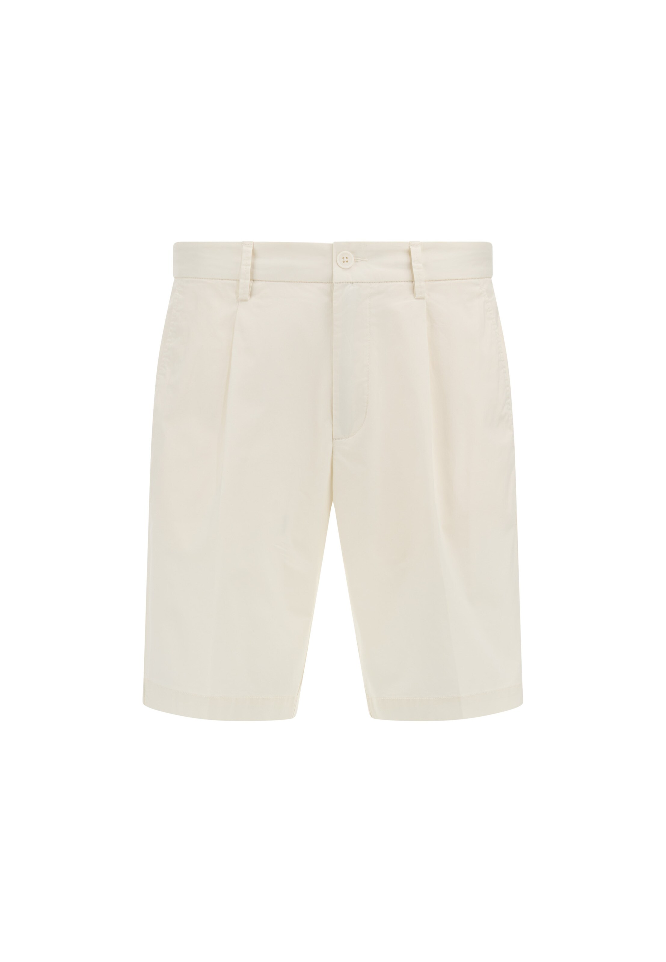 Boggi Milano Regular Trousers with creases in White: front