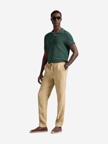 Wide leg Pantaloni 'CHINO LINO LUNGO SW1801ITA' di Lyle & Scott in beige