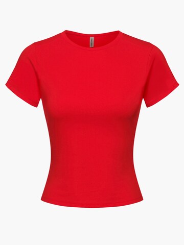 cfab (formerly creamy fabrics) Shirt 'Cotton T-Shirt' in Red: front
