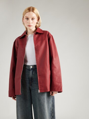 TOPSHOP Between-Season Jacket in Red: front