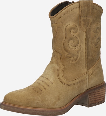 PS Poelman Cowboy boot 'Noto' in Brown: front