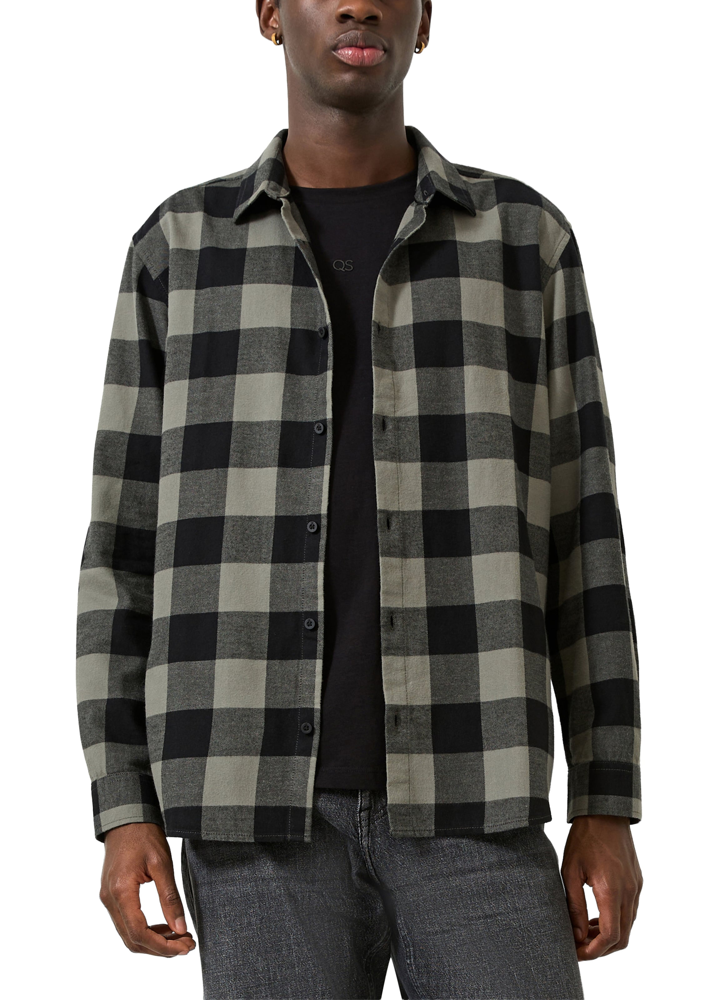 Coupe regular Chemise QS en gris
