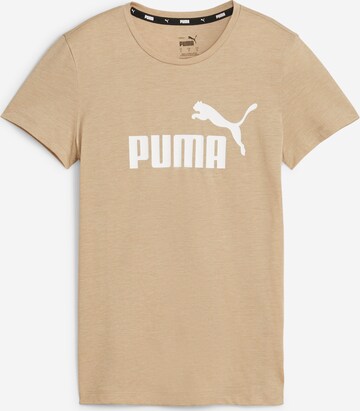 PUMA Функциональная футболка 'Essentials Heather' в Коричневый: спереди