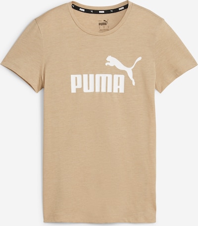 PUMA Funktsionaalne särk 'Essentials Heather' helepruun / valge, Tootevaade