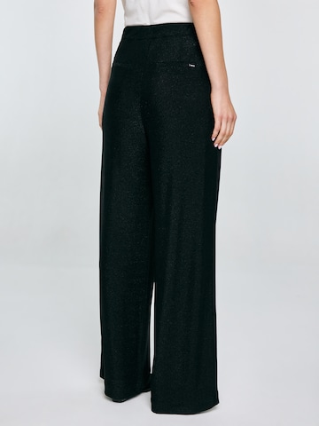 BIG STAR Wide leg Trousers 'Cora' in Black