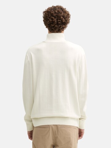 TOM TAILOR DENIM Pullover in Weiß