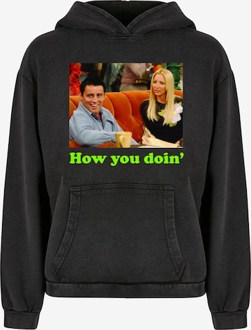 ABSOLUTE CULT Sweatshirt 'Friends - How you Doin' in Zwart: voorkant