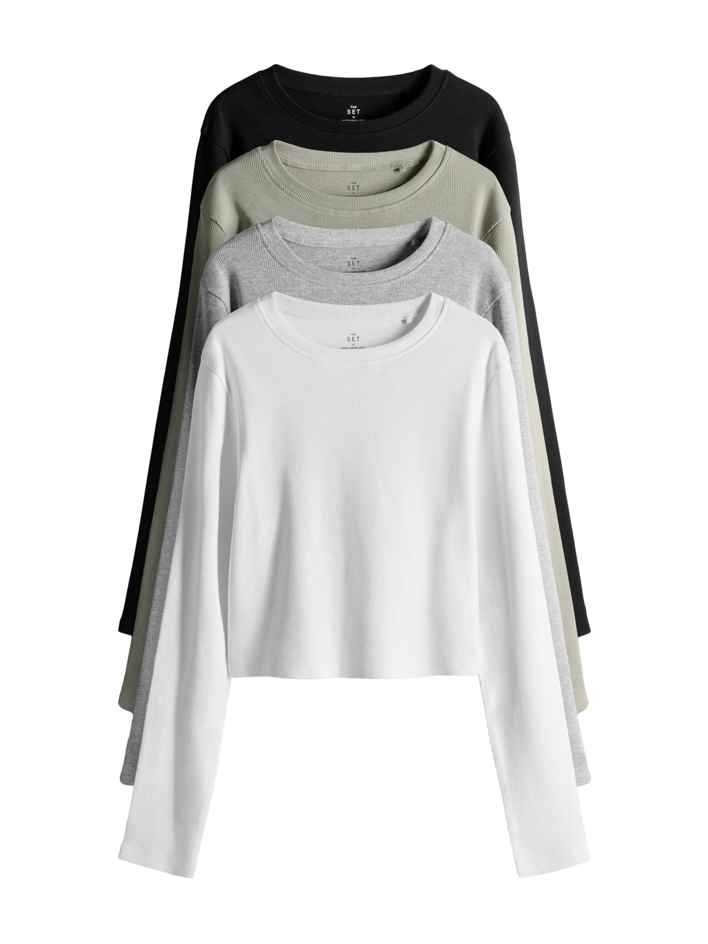 The Set T-shirt i grå: framsida