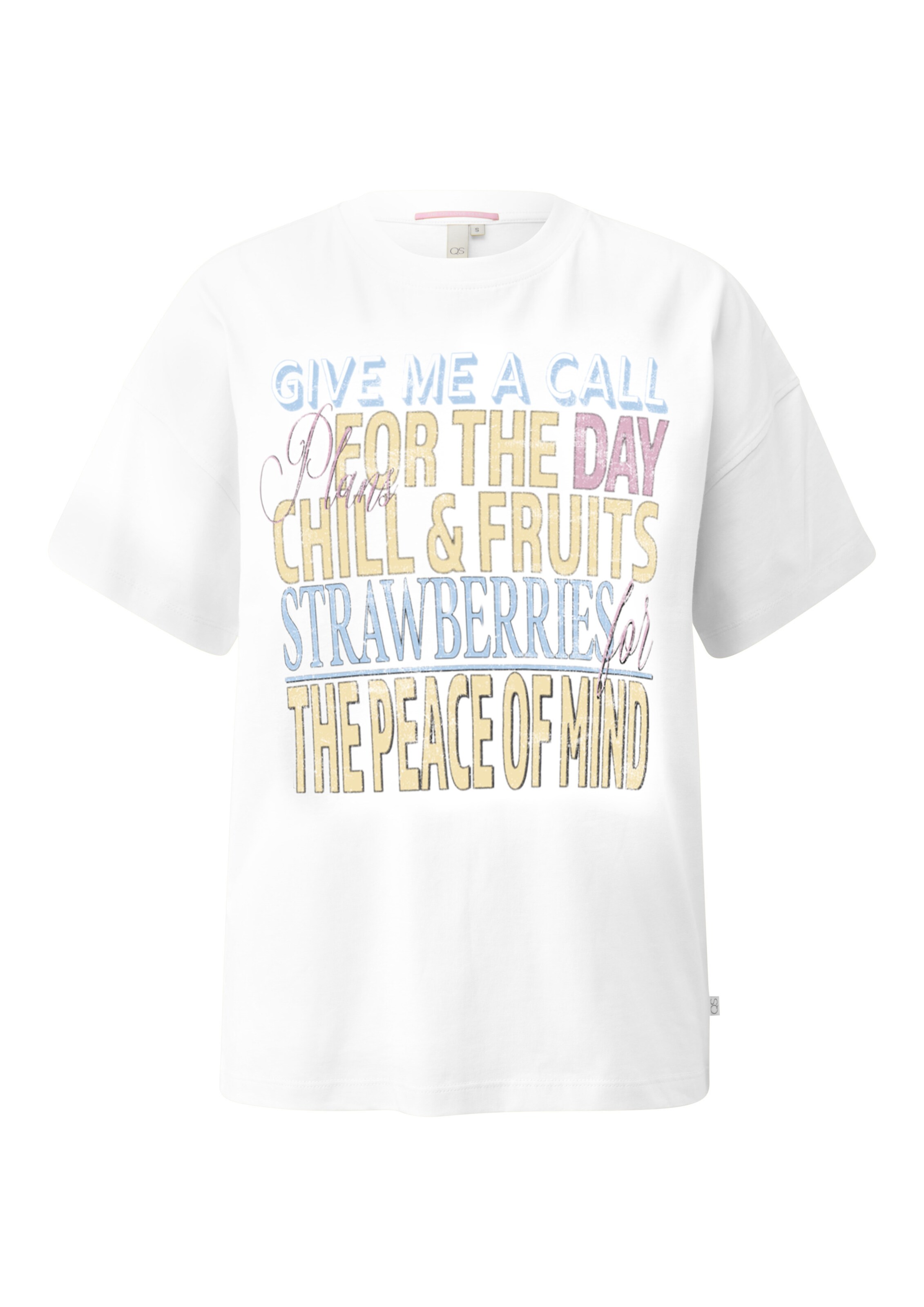 QS T-Shirt in Weiß: Vorderseite