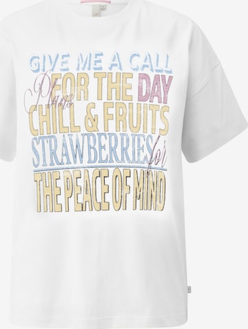 QS T-Shirt in Weiß: Vorderseite