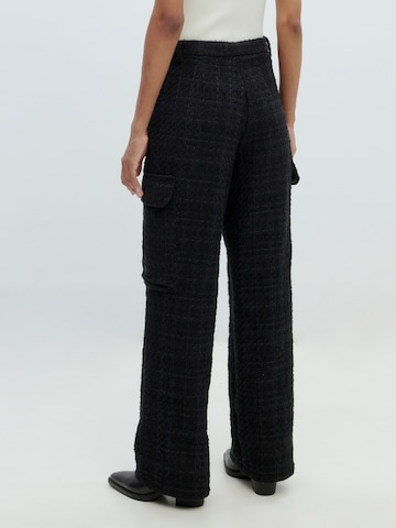 EDITED Regular Trousers 'Thordis' in Black