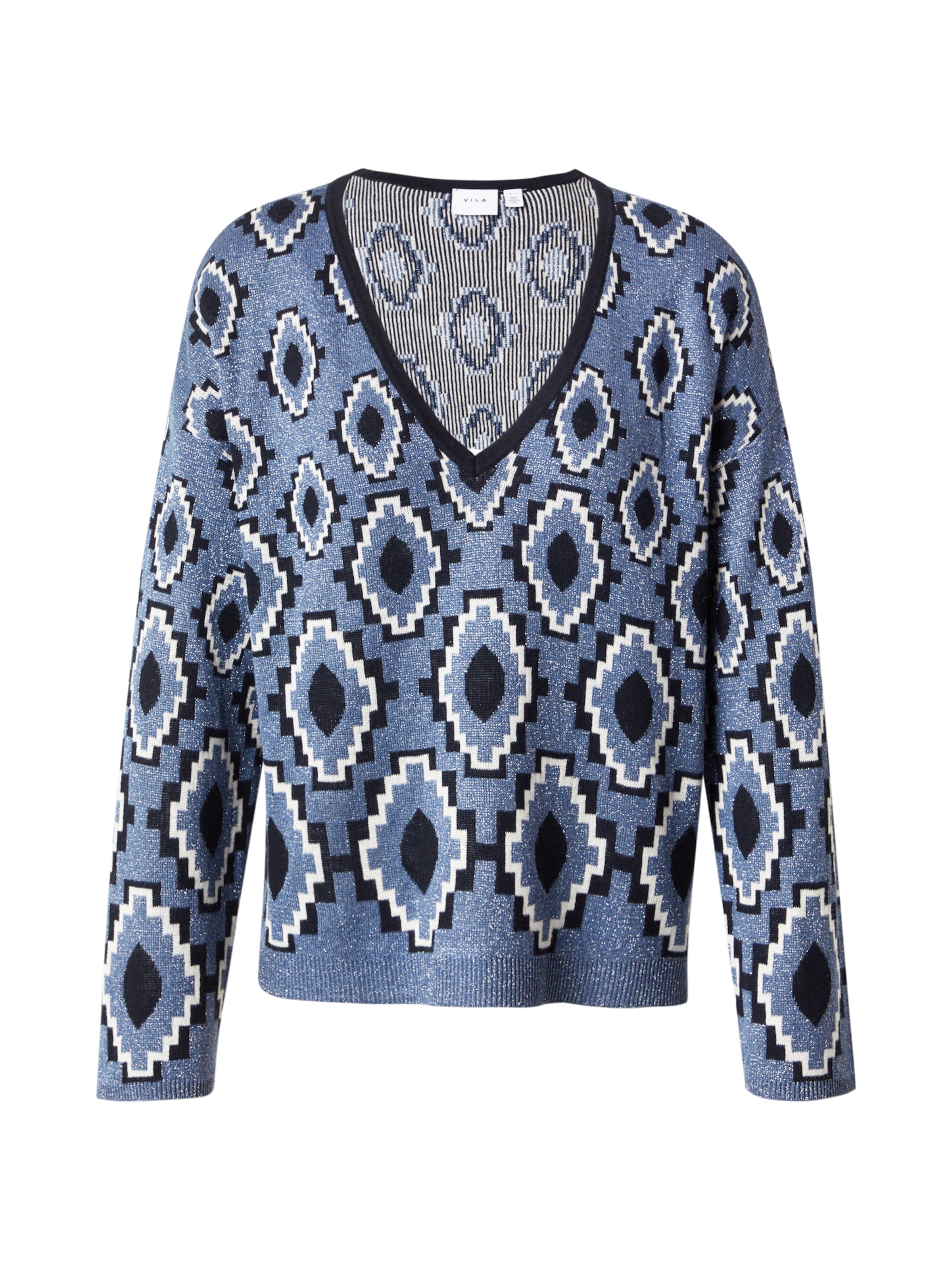 Pull-over 'VISTREY' VILA en bleu : devant