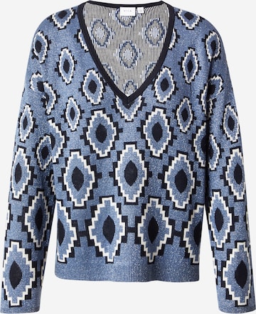 VILA Tröja 'VISTREY' i blå: framsida