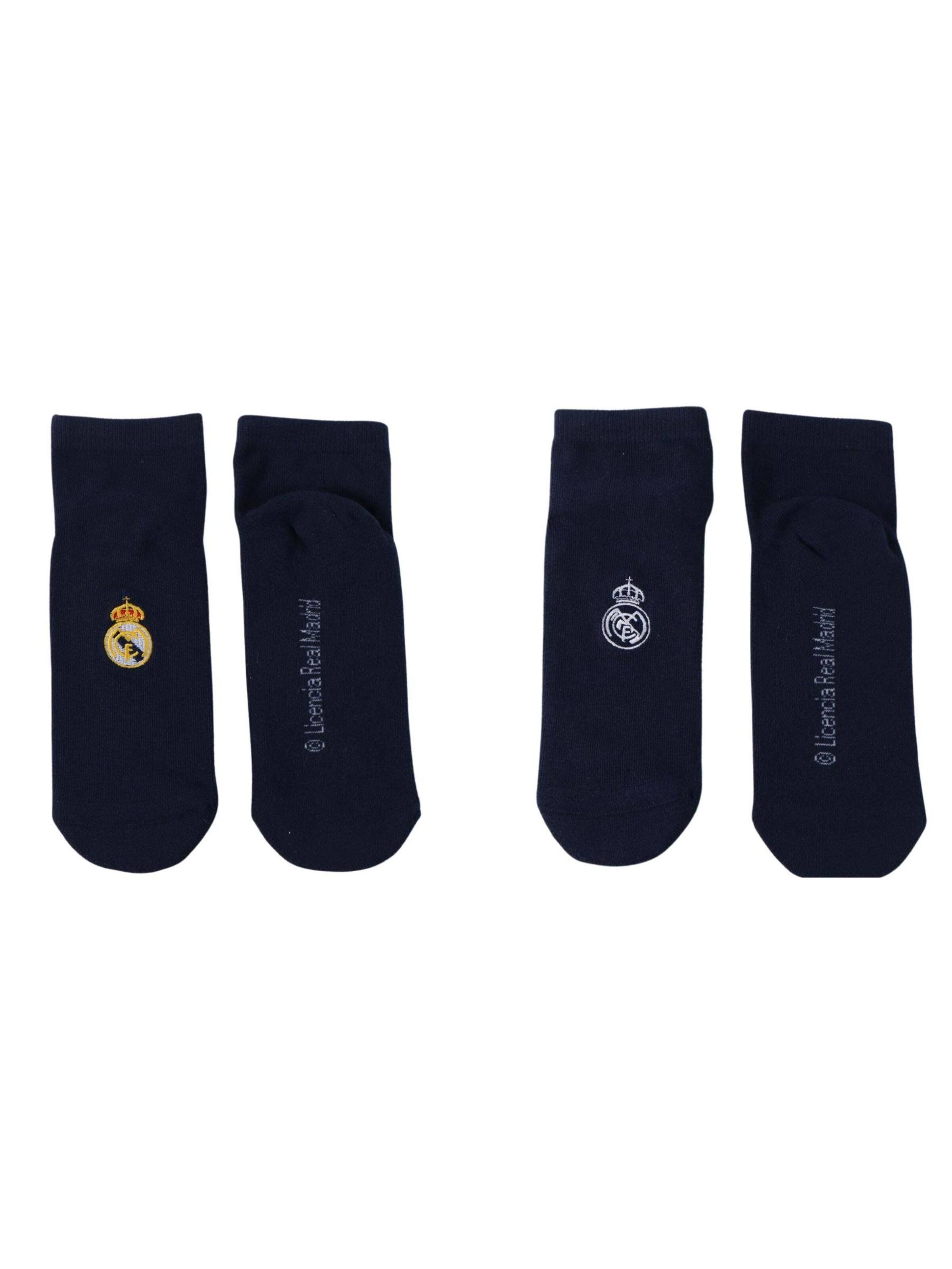 Chaussettes 'Socken 2er-Pack – Real Madrid' Cerdá en noir : devant