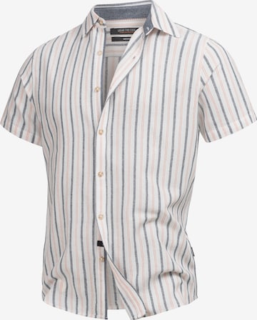 INDICODE JEANS Hemd 'Lingo' in Weiß: Vorderseite