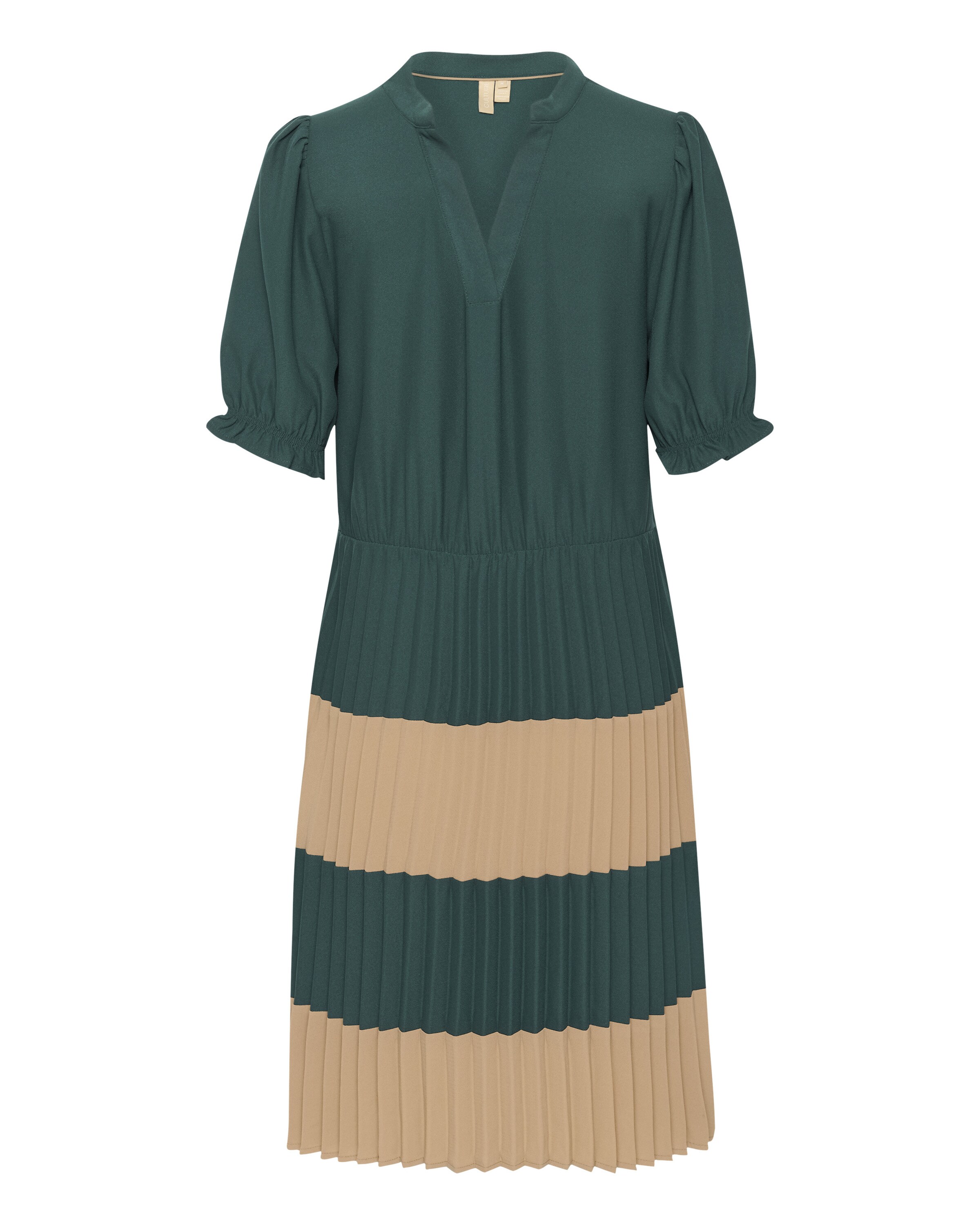 CULTURE Jurk 'Betty' in Groen: voorkant