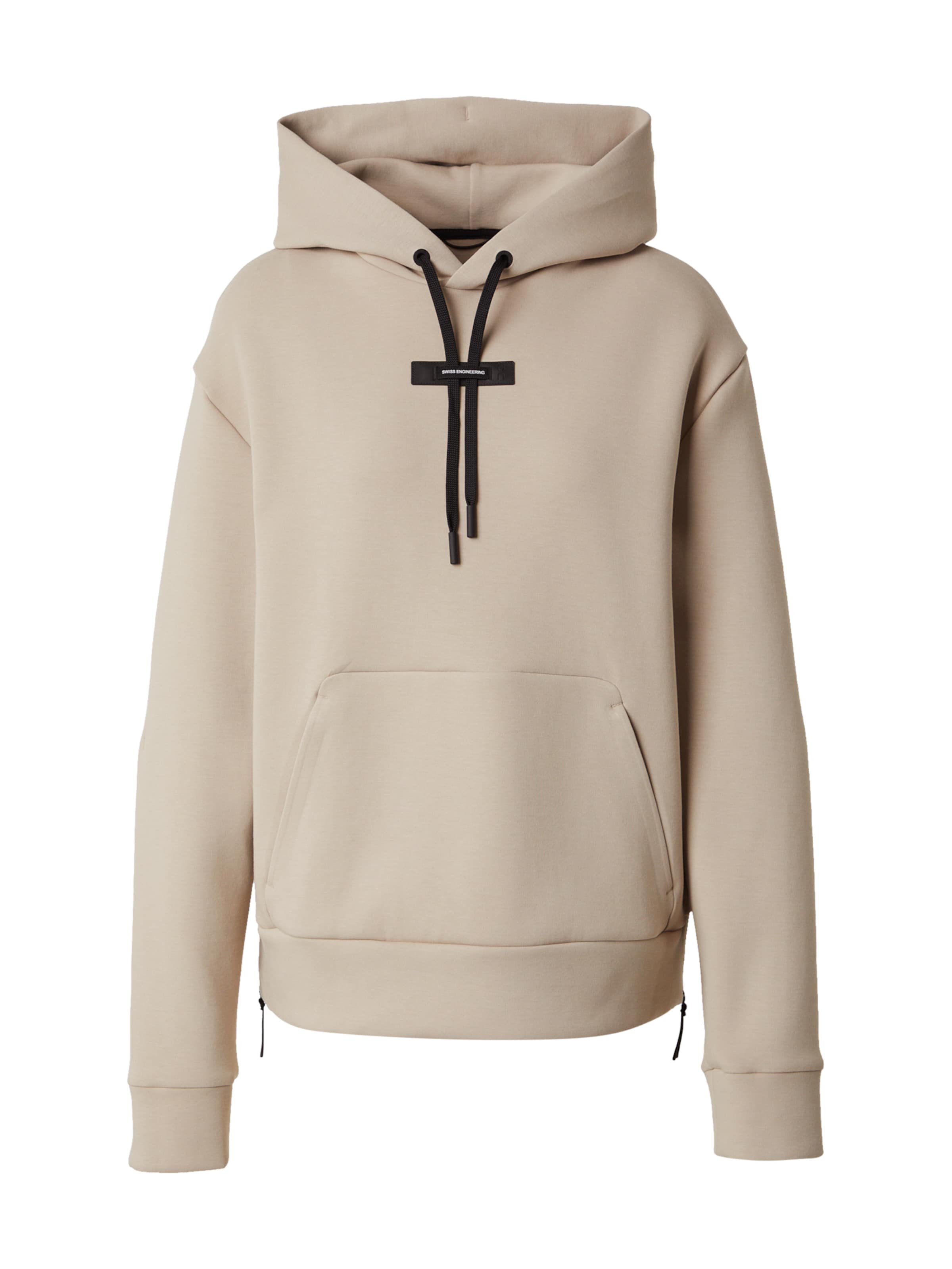 On Sportsweatshirt 'Focus' i sand / sort, Produktvisning