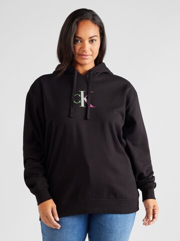 Calvin Klein Jeans Curve Sweatshirt in Black: front