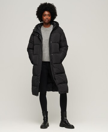 Manteau d’hiver Superdry en noir