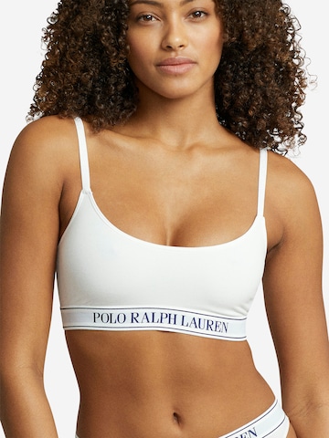 Bustier Soutien-gorge 'Essentials' Polo Ralph Lauren en blanc : devant