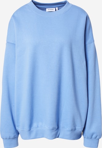 Sweat-shirt WEEKDAY en bleu : devant