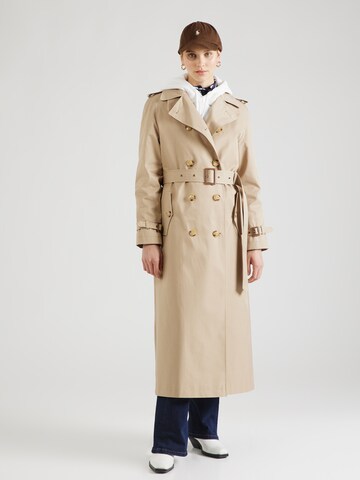 Lauren Ralph Lauren Between-Seasons Coat in Beige: front