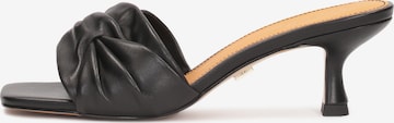 Kazar Mules in Black: front