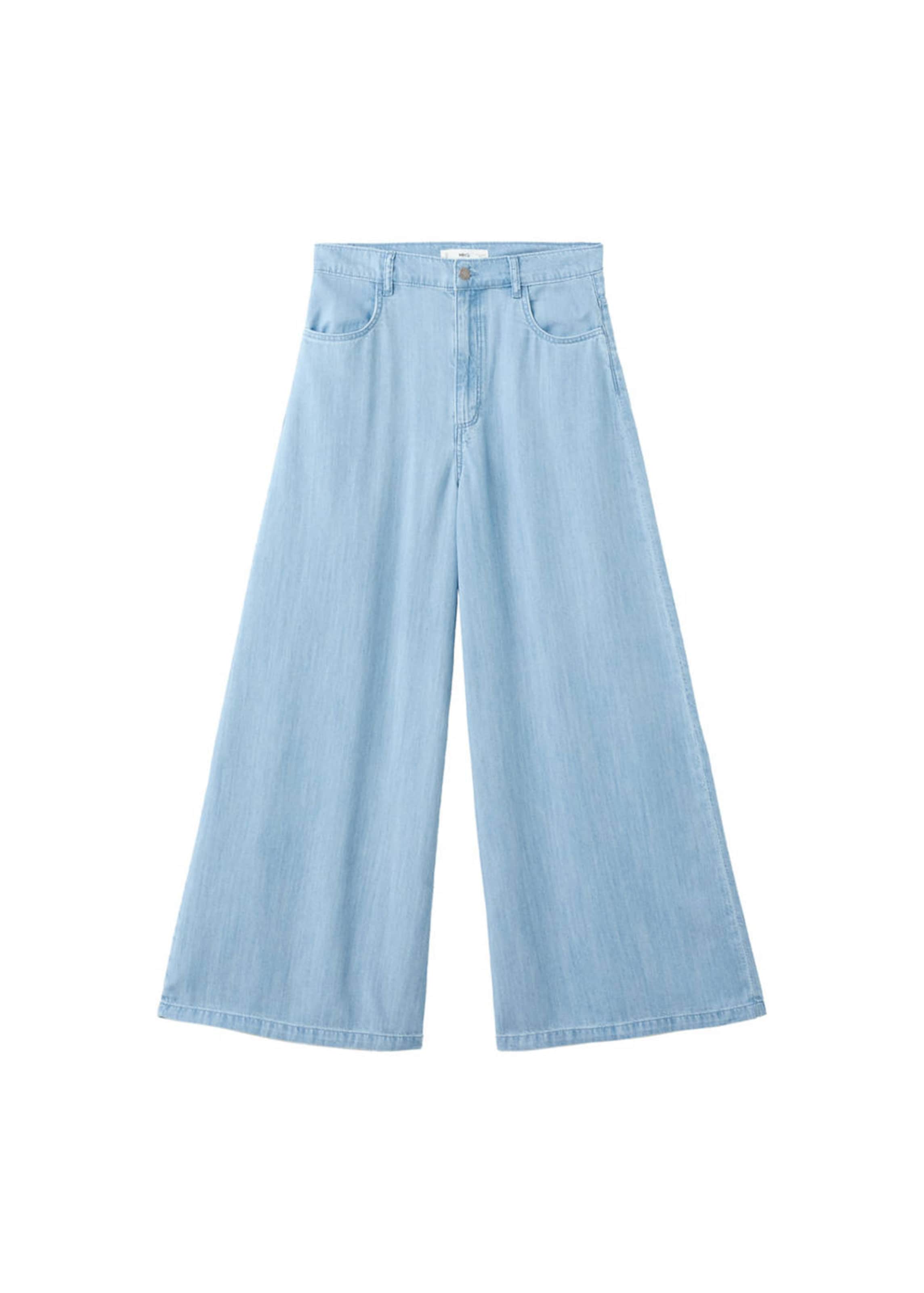 MANGO Wide Leg Jeans 'Eva' in Blau: Vorderseite