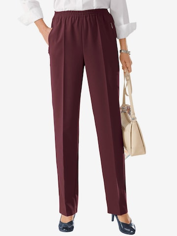 Goldner Regular Pants 'Louisa' in Red: front