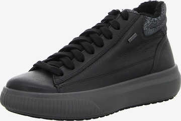 Legero Schnürstiefel 'Damen Stiefelette 2-000401-0100 Echt Leder in schwarz' in Schwarz: Vorderseite