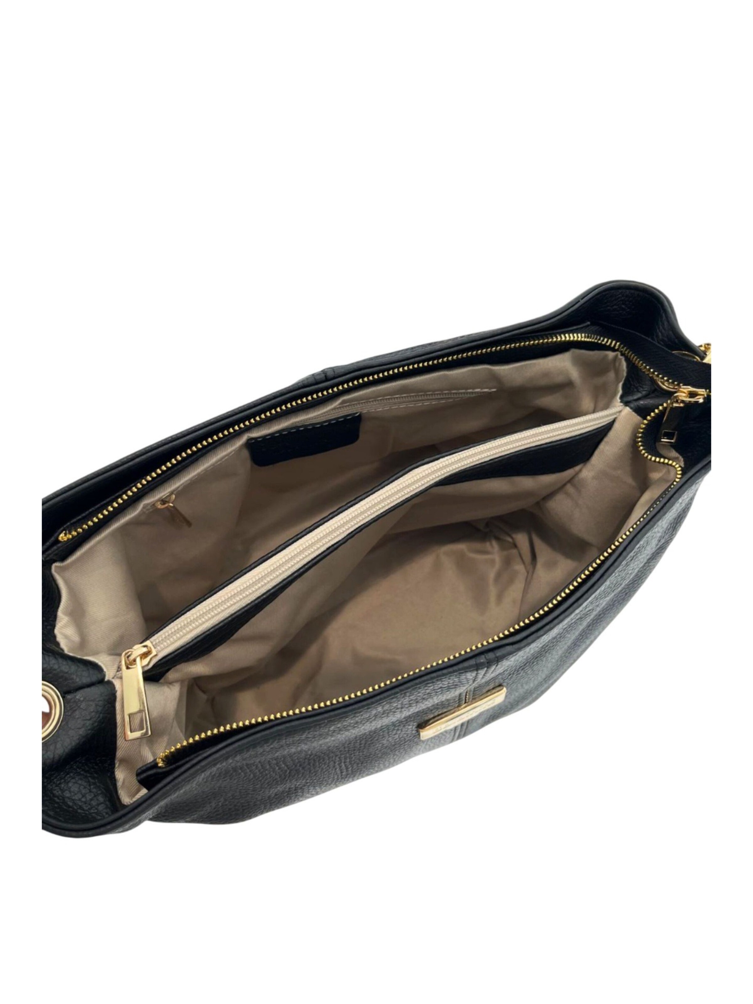Borsa a mano 'Borsa a Mano Donna Pelle Nera Lucca Made in Italy - 100% Pelle Bovina' di Baldinini Trend in nero